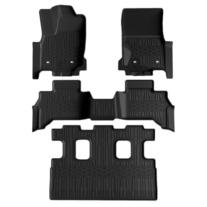 TripleAliners Floor Mats All Weather Liners Compatible with Toyota 2025 2026 4Runner Accessories Custom Fit TPE Heavy-Duty 1st & 2nd & 3rd Row Waterproof Anti-Slip Floor Liners (7 Seats ONLY) - size: 4Runner | 7-Seat | 2025+
