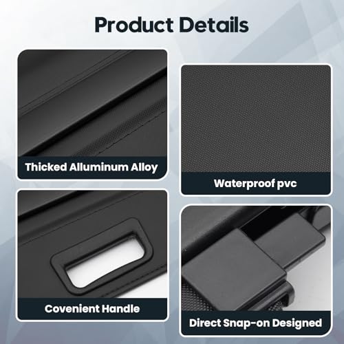 Powerty Retractable Cargo Cover for 2019-2025 Toyota RAV4, Canvas Texture Trunk Cover Privacy Screen Rear Security Shade for RAV4 Accessories (with Extented Cover) - size: 2019-2025 | Toyota RAV4 | Extra Flaps