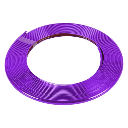 Motoforti Universal Car Door Edge Guards C-Type Door Body Bumper Protector, 26.25ft 8m, Anti-scratch Collision, PVC, Chrome Purple - color: Chrome Purple