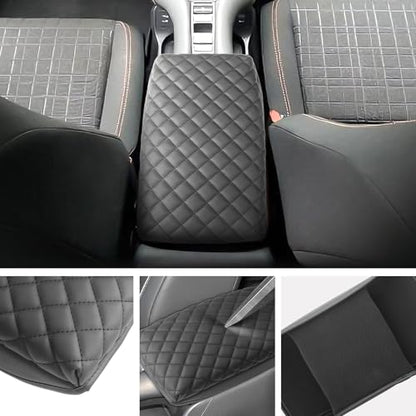 SXCY for 2023-2025 2026 2027 Honda HRV Armrest Cover Pad for 2025 2026 2027 Honda HRV Accessories 2025 2026 2027 HRV Center Console Cover Middle Console Cover w/Soft Cotton Cushion (Added-Pad) - color: 2023-2025 2026 2027 HRV Add Pad