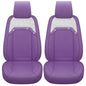 Front Sparkle Seat Covers for Women Waterproof Leather Crystal Diamond Universal Fit for Subaru Kia Forte Optima Nissan Altima Frontier Sentra (2PCS Front, Purple) - color: 2 Pcs Front/Purple-Sparkly