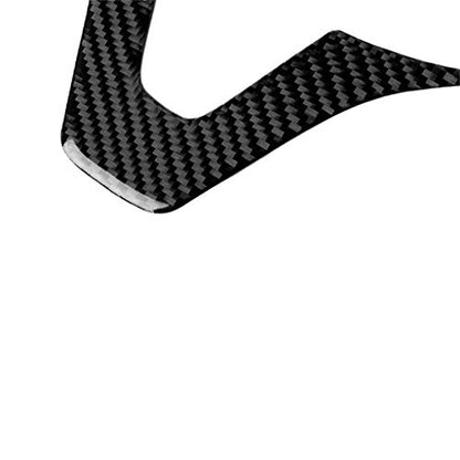 for Mercedes-Benz W204 W205 W211 W203 C E Class GLA GLC Real Soft Carbon Fiber Steering Accent Button Chin Dashboard Panel Frame Decal Cover U Shape Trim Sticker Car Interior Accessories (A) - color: Driver Side Dash A