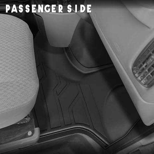 KARPAL Floor Mats for 2015-2025 2026 Chevrolet Express Van & GMC Savana Van 1500/2500/3500 Front Row, All-Weather TPE Custom Fit Floor Liners Car Accessories - style: 2015-2026 | For Chevy Express & GMC Savana 1500/2500/3500 | 1st Row