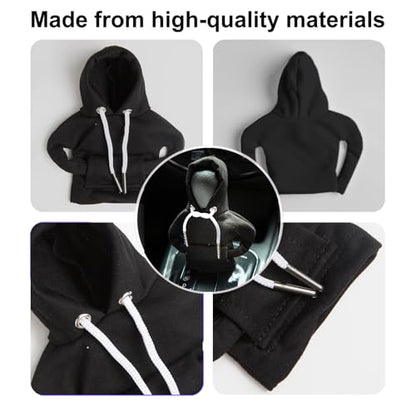 Car Shift Knob Hoodie,Gear Shift Hoodie,Funny Sweater Hoodie for Gearshift,Automotive Interior Accessories（Black） - color: 1*Black