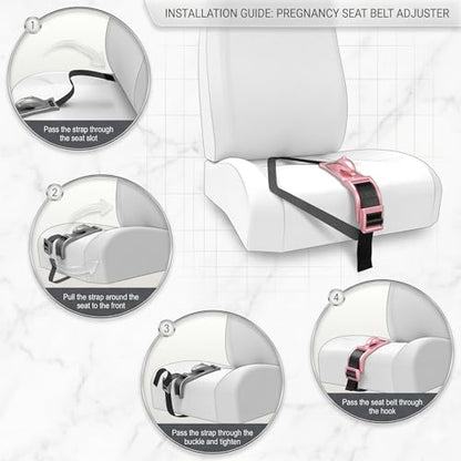 Seat Belt Shoulder Pad Cushion, Soft Universal Seatbelt Cover, Breathable Anti-Slip Comfort Pad, Easy Install, Washable Car Accessory for Driving Travel (Black) - color: Black