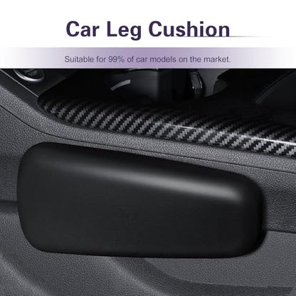 2PCS Car Door Armrest Pad, Soft Leather Armrest Cushion for Car, Universal Automotive Armrests Knee Cushion, Elbow Cushion Arm Rest Pad for Most Vehicles (Black)