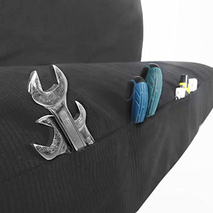 Leader Accessories Universal Car Solid Bench Seat Cover - Fit for Full Size Pickup Truck or Car Bench Seats Grey