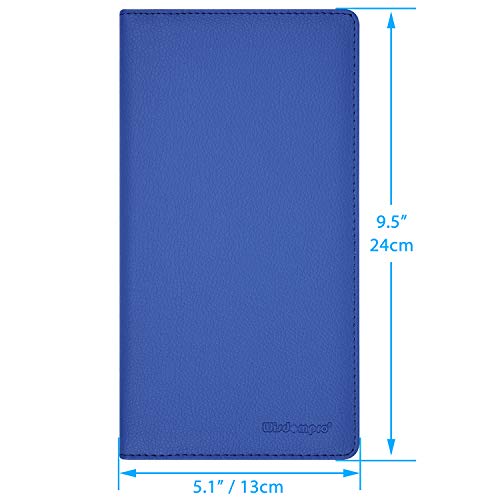 Wisdompro Car Document Holder Organiser, PU Leather Vehicle Insurance and Registration Holders Wallet Case for ID Card, Driving Licence, Key Contact Information Cards - color: Blue