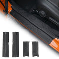 Door Sill Protector Compatible with 2020-2026 Jeep Gladiator JT Full Coverage Door Sill Guards TPE Protection All Weather 4PCS for 2025 Gladiator Accessories