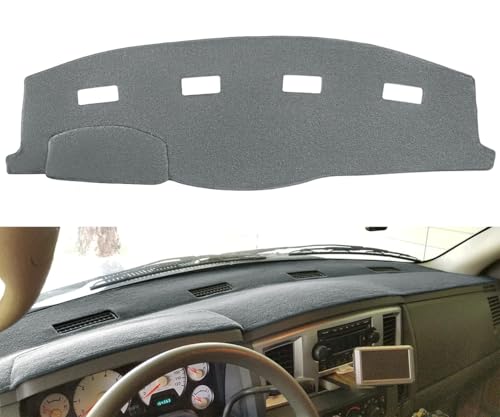Yiz Dashboard Cover Dash Mat Pad Custom Fit for 2006-2008 Dodge Ram 1500 2500 3500,2009 Ram 2500 3500 4500 5500,2010 Ram 4500 5500 Without Cutout for Dash Speakers (06-08 Dark Gray) J16 - color: 06-08 DarkGray