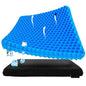 GTPLAYER Gel Seat Cushion, Breathable Honeycomb Design Cooling seat Cushion, Absorbs Pressure Points Seat Cushion, Home Car Gel Cushion for Office Chair (18.5 x 17.3 x 1.4 inch)