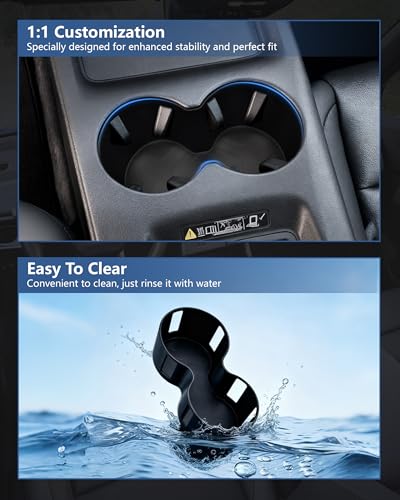 Cup Holder Inserts Compatible with Honda Prologue EV/Acura ZDX 2026 2025 2024, Non-Slip TPE Center Console Cup Holder Protector Organizer for Prologue EV/ZDX Interior Accessories - size: For 2024-2026 Prologue EV/Acura ZDX