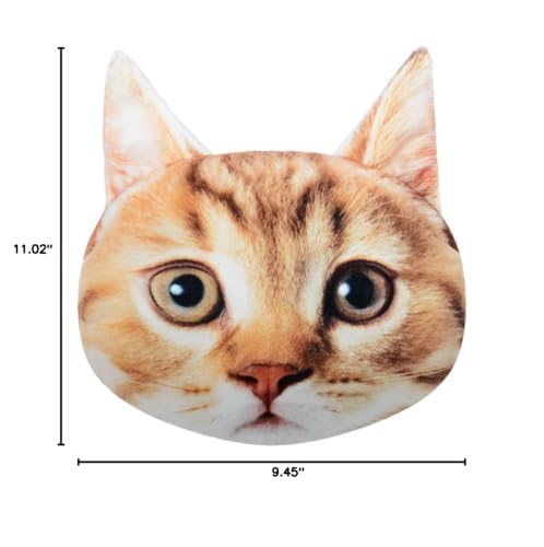 OiseauVoler Cute Car Neck Rest Pillow with Strap Comfortable Headrest Neck Pillows for Office Chair Travel Driving Cat - color: Cat
