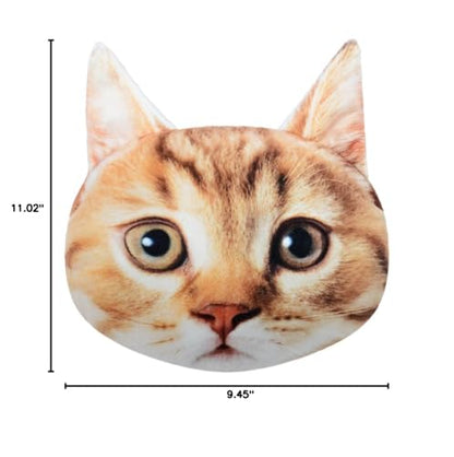 OiseauVoler Cute Car Neck Rest Pillow with Strap Comfortable Headrest Neck Pillows for Office Chair Travel Driving Cat - color: Cat