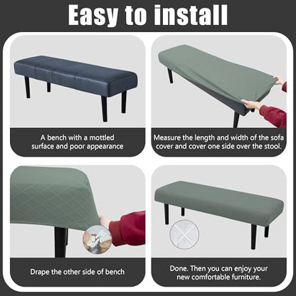 Long tablecloth, seat cover, washable, suitable for rectangular dining chairs in restaurants and living rooms (Argyle pea green, Standard) - color: Argyle Pea Green