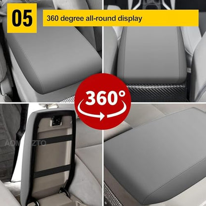 Armrest Console Covers for 2019-2024 Nissan Altima Light Gray - color: Gray 19-24