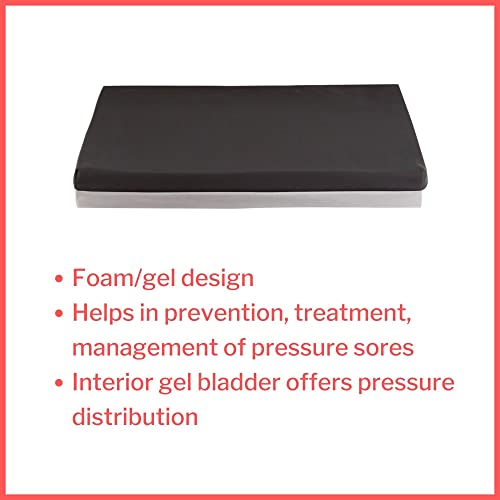 McKesson Seat Cushion for Wheelchairs and Office Chair, Foam/Gel, 18 in x 16 in x 3 in, 4 Count - size: 18x16x3 Inch (Pack of 4)
