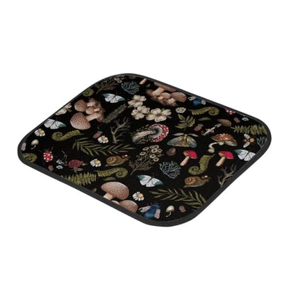 Mushroom Flower Universal Car Front Rear Floor Foot Mats Anti-Slip Car Mat Full Set of 4 Pieces Carpet All Weather Protection Fit for SUV,Vans,sedans, Trucks - color: Mushroom Flower Forest