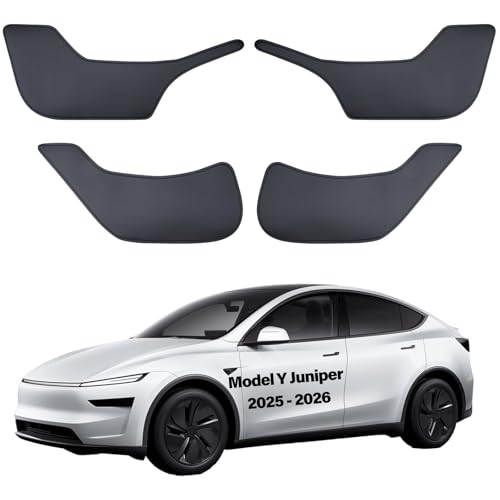 Model Y Juniper Door Anti Kick Pads Pearl Sticker Side Door Protective Cover Leather Pad Edge Guard Side Mat Waterproof Dust Resistant Model Y Juniper Interior Accessories 2025 2026 4 PCS