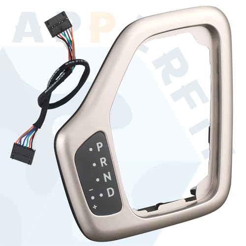 Transmission Shifter Bezel with Wire Harness 5YD27LS5AA 68413957AA 601-401 Tan for Gear Shift Compatible with 2014-2018 Jeep Cherokee Service Shifter Repair Accessories Parts - color: Tan