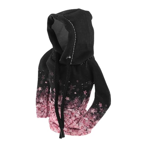 1 Pc Universal Gear Shift Knob Cover Automotive Manual Stick Shifting Handle Protector Flower Hoodie Style Black,Pink Polyester