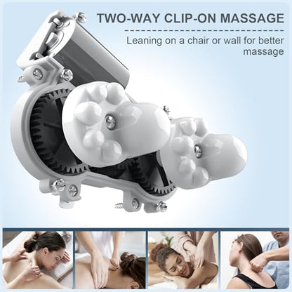 Electric Neck Massager,Portable Heated Kneading Massage Cushion Pillow,Rechargeable Shoulder Neck U-Shaped Massage Shiatsu,for Pain Relief at Home,Car,Office,Travel(Black) - color: Black