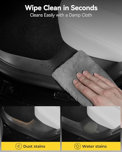 3W Tesla Model 3 Hignland Door Sill Protector 2024 2025 2026 Front & Rear, Rear Bumper, Trunk Sill Protector, Door Entry Guard, Edge Guards, TPE Customized Accessories - size: Model 3 2024-2026| 4-Door Sills w/ Bumper