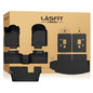 LASFIT Floor Mats&Trunk Mat&Backrest Mats for Dodge Durango 2013-2026, Fit 2nd Row Bench Seat(7seats), Not for 2nd Row Bucket Seat(6seats/5 Seats), All Weather TPE Custom Fit Cargo Liner, Black - style: 7) Durango 7 Seats | 2013-2026 | Floor Mats Full Set
