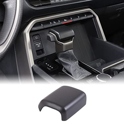 Aunginsy Car Gear Shifter Hand Brake Trim Cover Compatible with Toyota Tundra 2022+, Sequoia 2023+ & Tacoma 2024+, Automatic Center Console Gear Shift Head Knob Scratch Protector Cover ABS Accessories - color: Matte Black(A)
