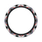 Butterfly Assyrian Flag Breathable Neoprene Steering Wheel Cover - Anti-Slip Floral Design Universal Fit for Cars/Trucks/Suvs (14.5"-15" Inch) - color: Butterfly Assyrian Flag