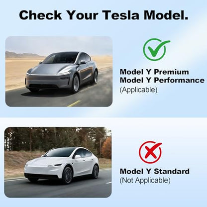 8PCS Door Sill Protector for 5-Seats Tesla Model Y Juniper 2025-2026 - Anti-Kick Carbon Fiber Pattern Entry Guard - Anti-Scuff Waterproof Door Cover - No Drill Installation ABS Hard Interior Kick Pad