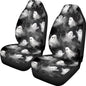 Car Seat Covers Accessories 2 Pieces Car Front Seat Covers, Universal Fit Auto Interior Bucket Seat Covers(Ghost 68) - color: Ghost 68