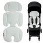 Momcozy Stroller Cooling Pad | Universal Soft Cooler Pad, Breathable & Adjustable Seat Liner | Detachable 2-Piece Cooling Cushion | Fits Strollers, Crib, High Chair, Swing - color: Light Gray