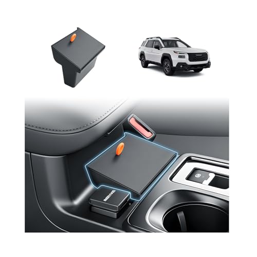 BIBIBO for 2026 Subaru Outback Center Console Organizer 2026 Subaru Outback(Premium,Limited,Touring,Wilderness,Limited XT,Touring XT) Console Insert Hidden Storage Box Secret Compartment - color: Black-Console Hidden Tray