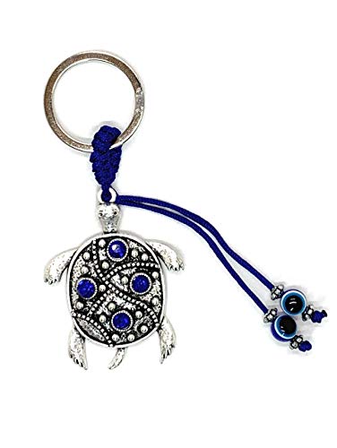 LUCKBOOSTIUM Evil Eye Animal Keychain & Protection, Evil Eye Car Hanging Ornament, Rear View Mirror Accessories, Home Decor - color: Turtle