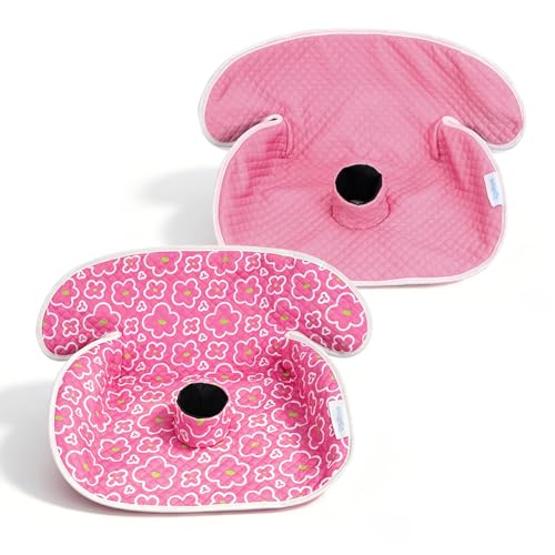 2 Pack Waterproof Baby Piddle Pads Carseat Potty Training Car Seat Protector, Waterproof Infant Car Seat Liner Cover to Prevent Pee, Leakproof and Washable (Red Flower) - color: Red Flower