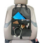 Black Car Seat Organizer, Multi-Pocket Storage, Headrest Hooks Mount, Vehicle Backseat Organizer,with a detachable small storage bag.