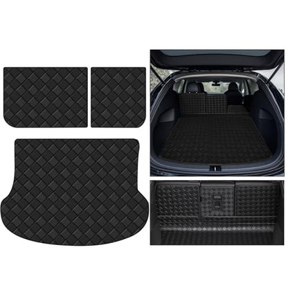 Cargo Mat for 2015-2021 Lexus NX200t NX300 NX300H，Full Coverage All Weather Protector ，Cargo Mat with Backrest Mat Trunk Mat Cargo Liner for Lexus （Black Version Accessories）