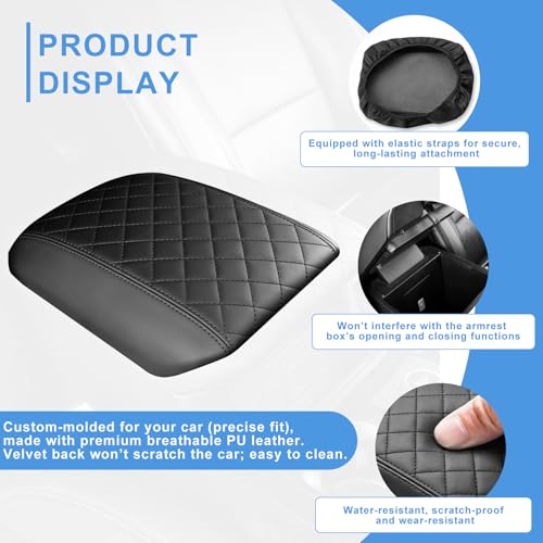for 2020-2024 2025 2026 Ford Explorer Center Console Cover for 2020-2026 Ford Explorer XLT/Limited/ST/ST-Line/Timberline/Tremor/Platinum/King Ranch Accessories, Middle Console Armrest Cover - style: Style B