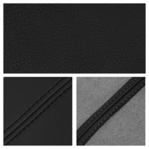 X AUTOHAUX Pair Synthetic Leather Car Front Door Panels Armrest Cover Black for Honda Civic 2006-2011 Sedan - color: Black