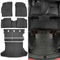 Naibeve Floor Mats for 2010-2014 Toyota Prius - All Weather Custom for Toyota Prius Floor Mats & Cargo Mat & Backrest Mats Waterproof Interior Accessories - size: 2)Prius|2010-2014