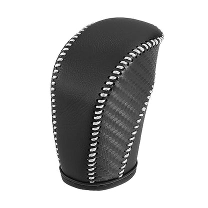 X AUTOHAUX Car Faux Leather Gear Shift Knob Cover for Volkswagen Jetta Tiguan 2011-2019 Passat Beetle 2012-2019 Atlas 2018-2019 CC 2013-2017 Gray Line - color: Gray