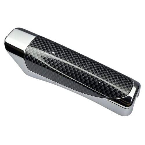 Car Handbrake Cover, Anti-Scratch Wear-Resistant Protective Cover, Self-Adhesive Comfortable Parking Brake Handle Cap, Universal Fit for Most Cars Trucks SUVs Carbon Fiber Interior Accessories
