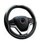 Valleycomfy Steering Wheel Covers Universal 15 inch - Genuine Leather, Breathable, Anti Slip & Odor Free (White Line, M(14" 1/2-15" 1/4)) - color: White Line, size: M(14"1/2-15"1/4)