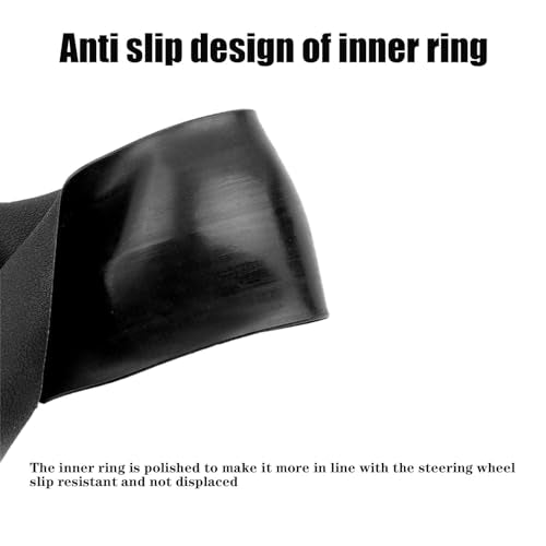 Stretchy Silicone Car Steering Wheel Cover - Universal Fit for Most Cars,Anti Slip Odorless Stretchy Steering Wheel Cover, Fit 14''/15''/16'' Steering Wheel Grip