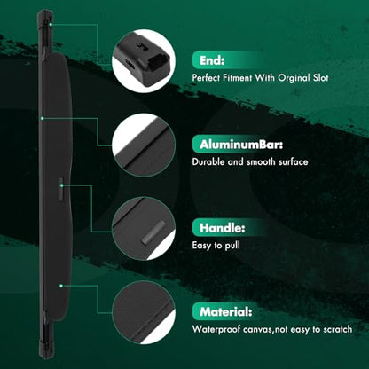 SCITOO Retractable Rear Cargo Cover Shade for 2012-2016 Fit for Honda CR-V 2.4L Rear Trunk Retractable Security Shade Cover - size: 55 In, style: 2012-2016 Fit for Honda CR-V