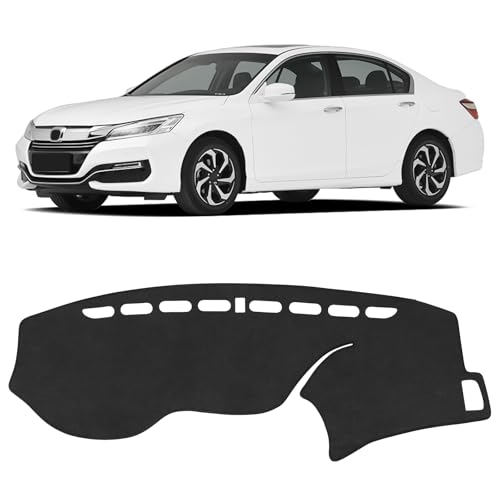 Dash Cover for Honda Accord 2017 2016 2015 2014 2013 Hybrid (Include HEV) Accessories Flannel Dashboard Cover Dash Mat Center Console Cover Sunshield Protector Pad - size: for Honda 2013-2017 Accord