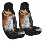 Dujiea Red Fox Car Front Seat Covers 2 Pcs Universal Auto Seat Covers Front Seats Only, Vehicle Bucket Seat Protectors Fit for Most Car SUV Sedan and Truck - color: Red Fox