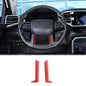 Car Steering Wheel Decoration Frame Cover Trim Compatible with Toyota Tundra/Sequoia 2022-2024 & Tacoma 2024 Carbon Fiber Center Console Steering Wheel Lower Panel Moulding Protect Sticker Accessories - size: Steering Wheel Lower Panel Strip Trim