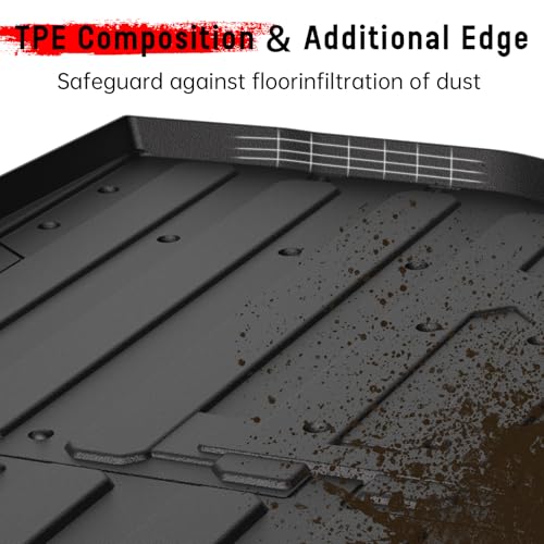 UTV Bed Mat Liner for for Honda Pioneer 1000-5 16-25, TPE Rubber Rear Cargo Bed Mat All Weather Protection Slush Liner for Honda Pioneer 1000 5 2016-2025 Accessories, Replace# 0SP42-HL4-501